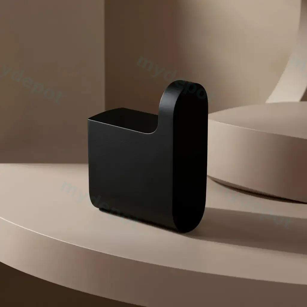 Au Black Round Robe Hook
