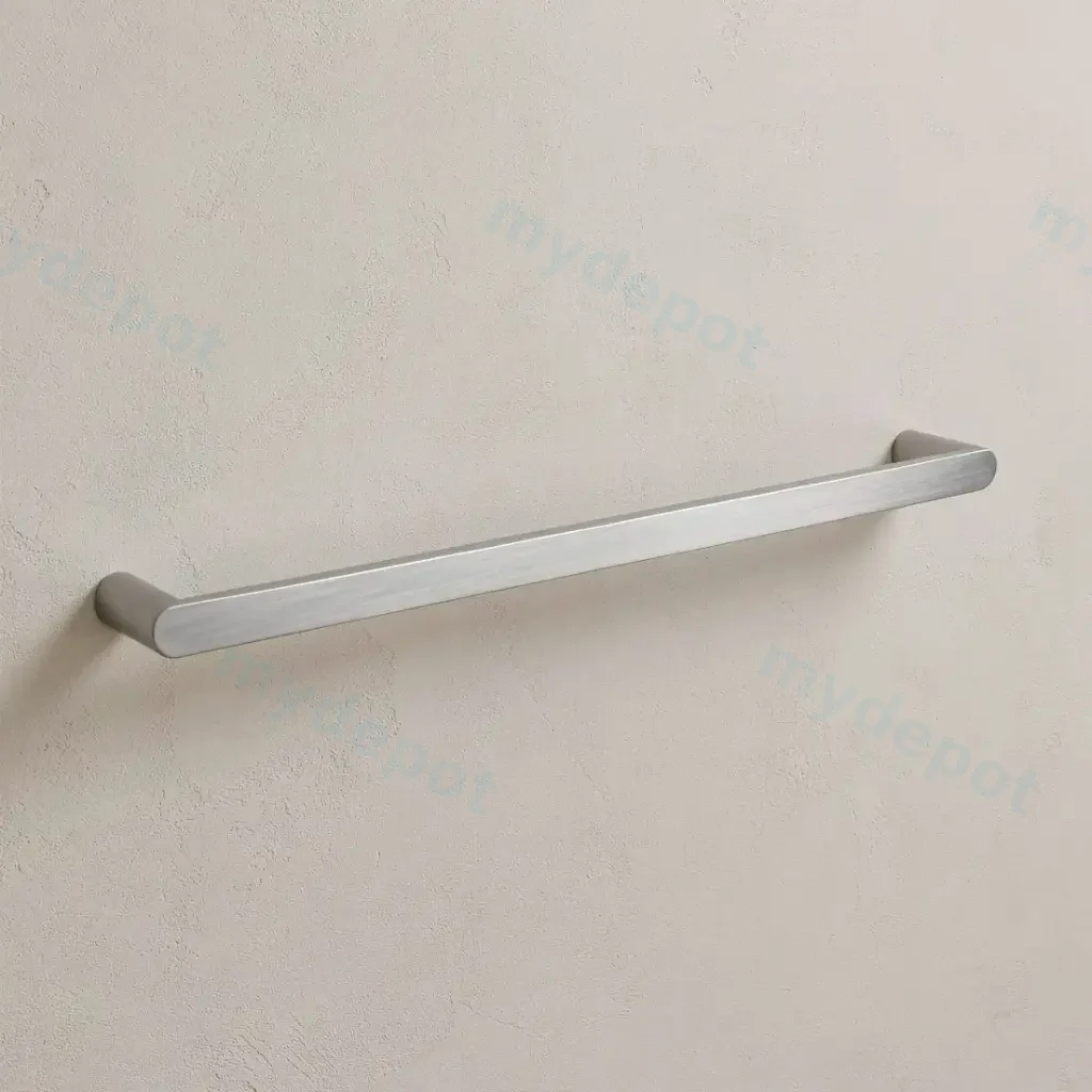 Bellino Brushed Nickel 600mm Single Towel Rail