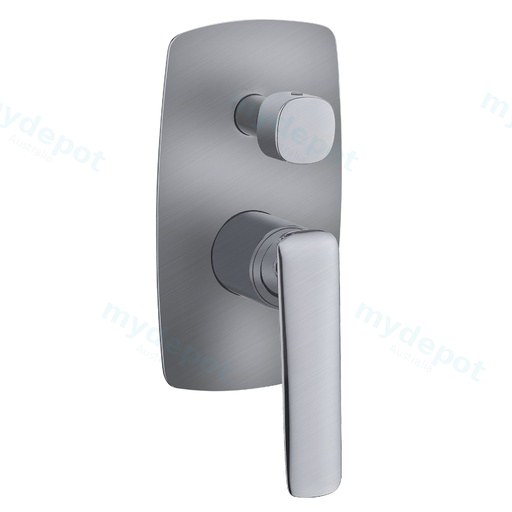 [40925] Bellino Brushed Nickel Wall Mixer with Diverter