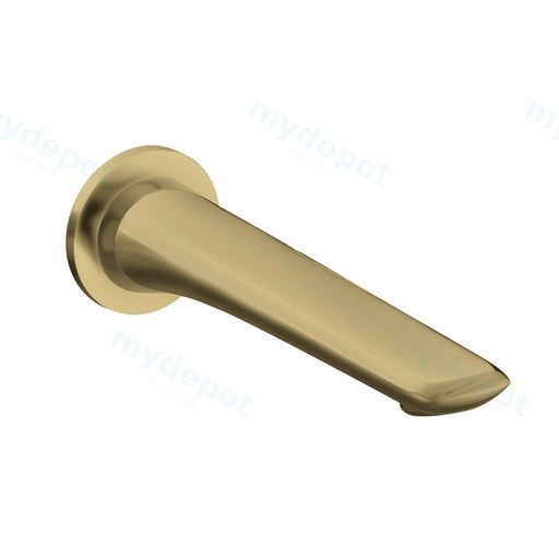 [40909] Bellino Brushed Yellow Gold Wall Bath / Spout