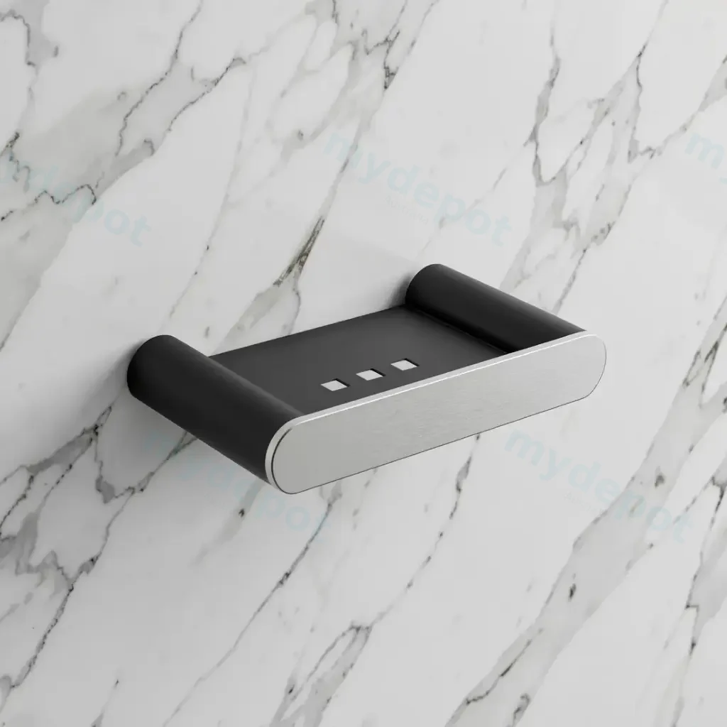 Bellino Chrome & Matte Black Soap Dish