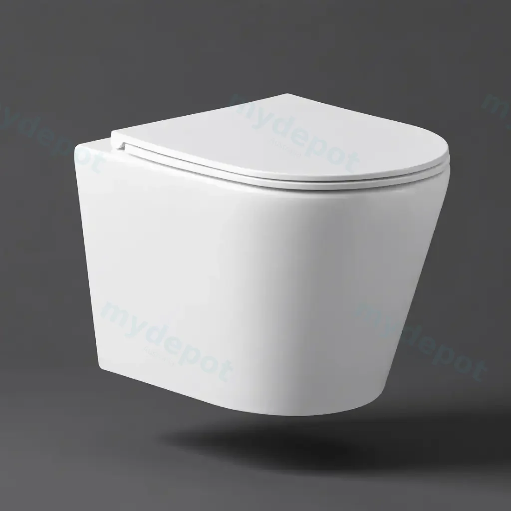 [50709] Berlin66 Gloss White Wall Hung Pan With Slim UF Seat Cover