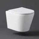 Berlin66 Gloss White Wall Hung Pan With Slim UF Seat Cover