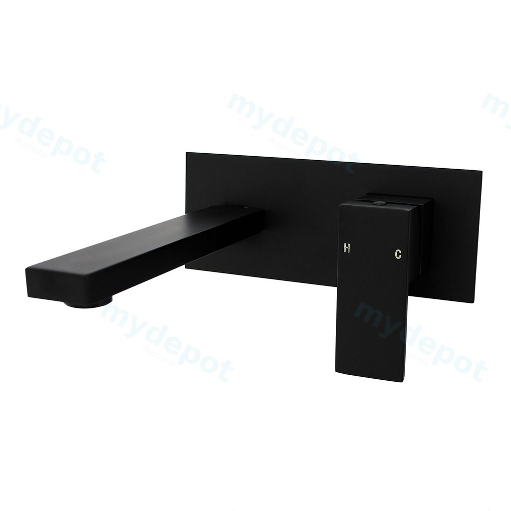[41341] Blaze Black Bathtub/Basin Wall Mixer With Spout(Color Up)(With Extension)