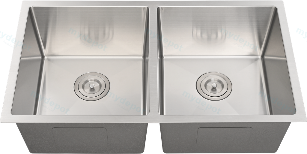 Bowl Size:350X400X230mm Overall Size:775X450X230mm Brushed Stainless Steel Kliff Hand Made Stainless Steel Sinks