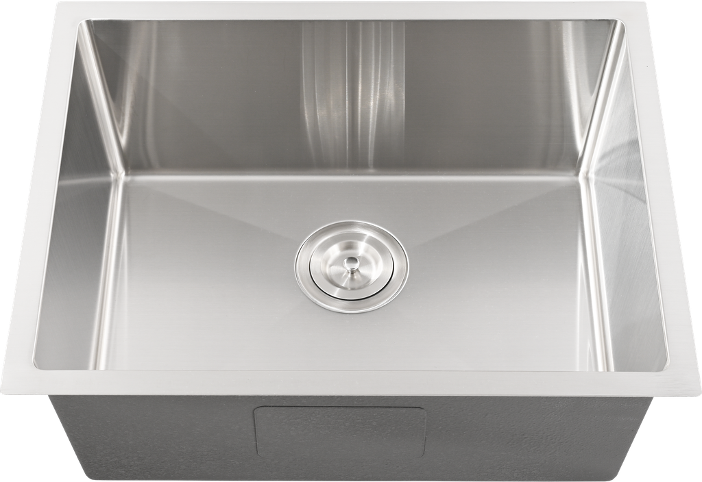 Bowl Size:540X400X230mm Overall Size:580X440X230mm Brushed Stainless Steel Kliff Hand Made Stainless Steel Sinks