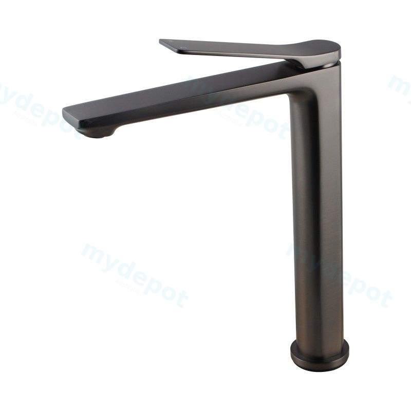 Brushed Gun Metal Grey Tall Kitchen Mixer