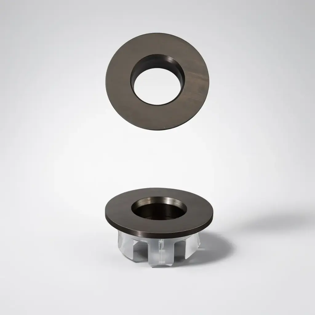 Brushed Gun Metal Overflow Ring