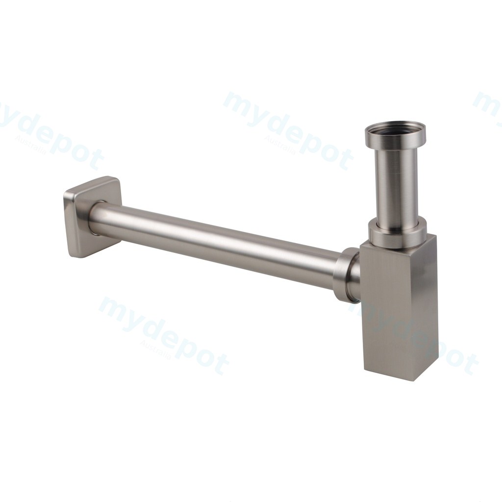 Brushed Nickel Bottle Trap 32mm