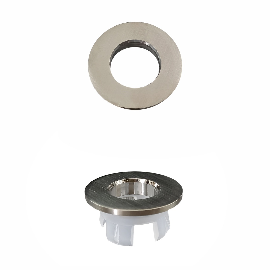 Brushed Nickel Overflow Ring