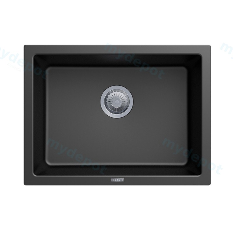Carysil Black Single Big Bowl Granite Kitchen Sink 610*457mm