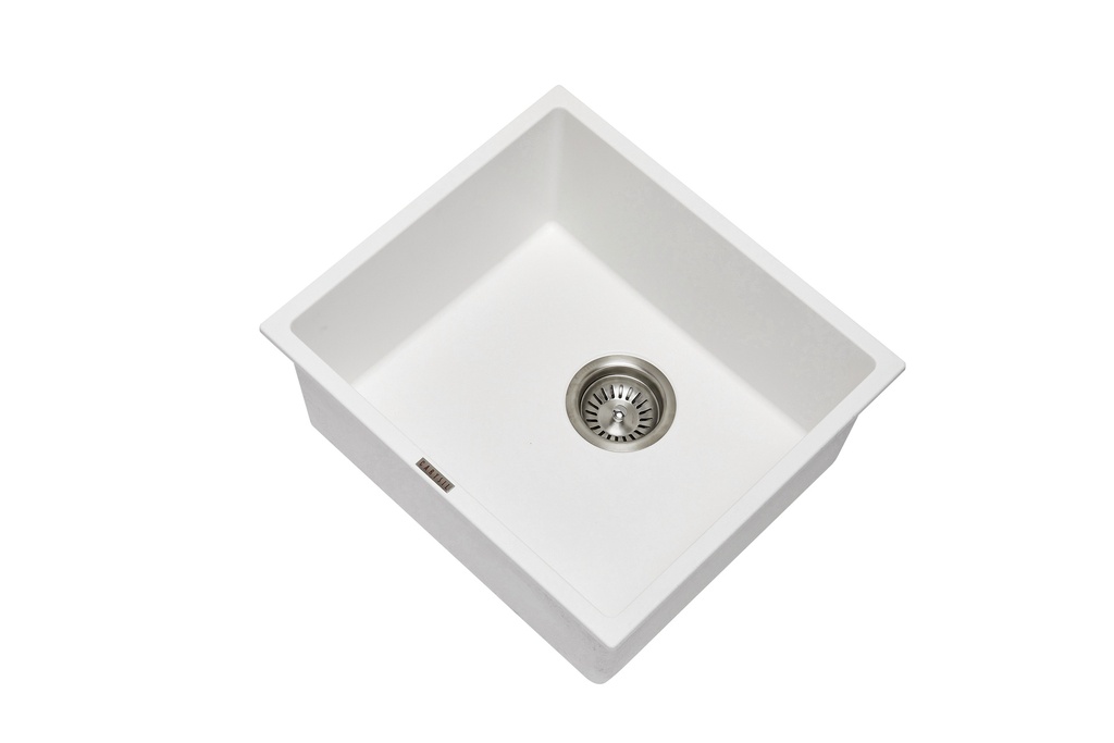 [40540] Carysil Magic Salsa White Single Bowl Granite Kitchen Sink 457*406mm