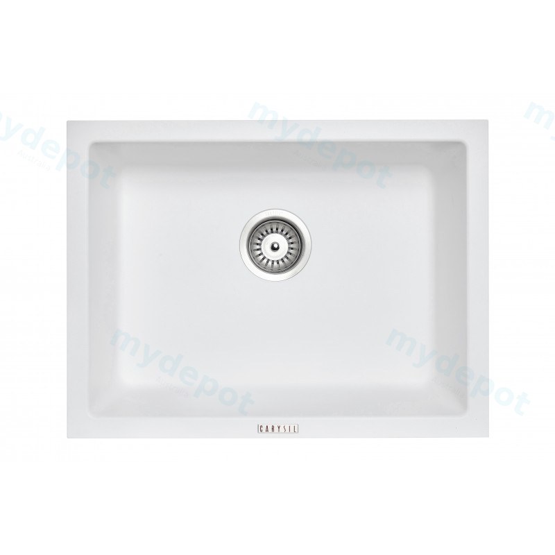 [40549] Carysil White Single Big Bowl Granite Kitchen Sink 610*457mm