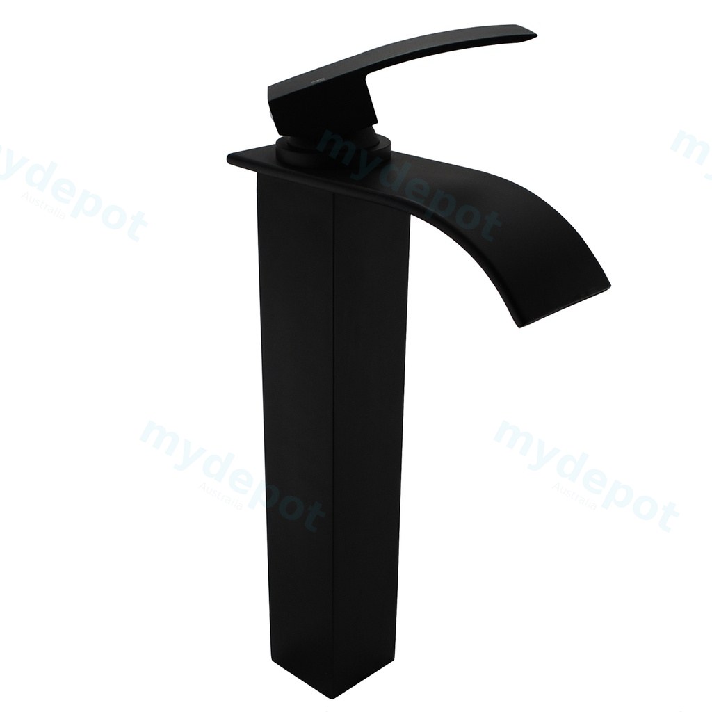 Casa Black Waterfall Tall Basin Mixer