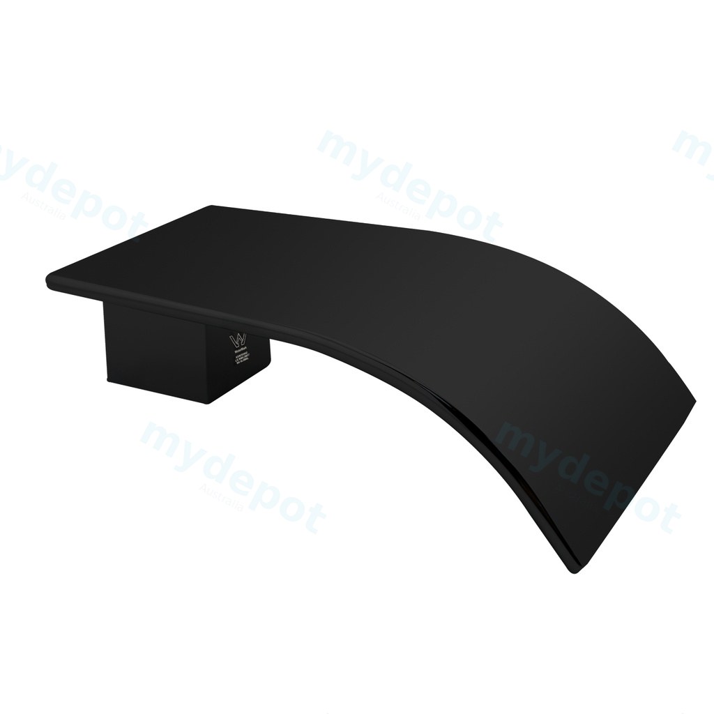 [40221] Casa Waterfall Black Bathtub/Basin Wall Spout