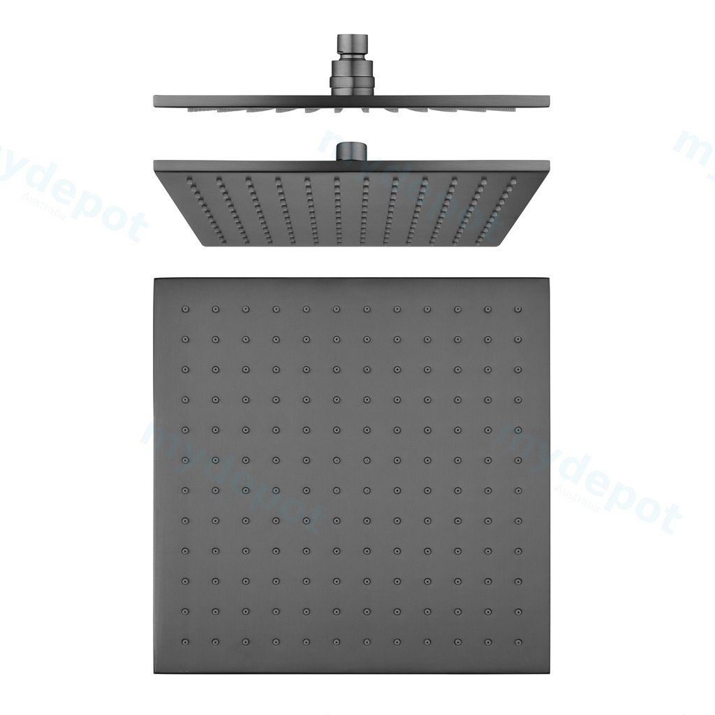 Cavallo 10″ Gun Metal Grey Soild Brass Shower Head