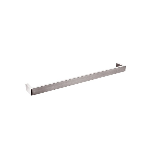[41031] Cavallo Brushed Nickel Square Single Towel Rail 600mm