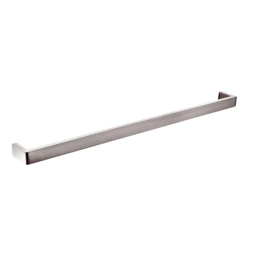 [41032] Cavallo Brushed Nickel Square Single Towel Rail 800mm