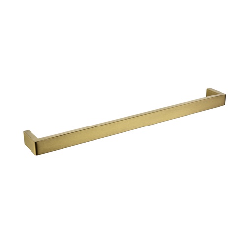 [41017] Cavallo Brushed Yellow Gold Square Single Towel Rail 600mm