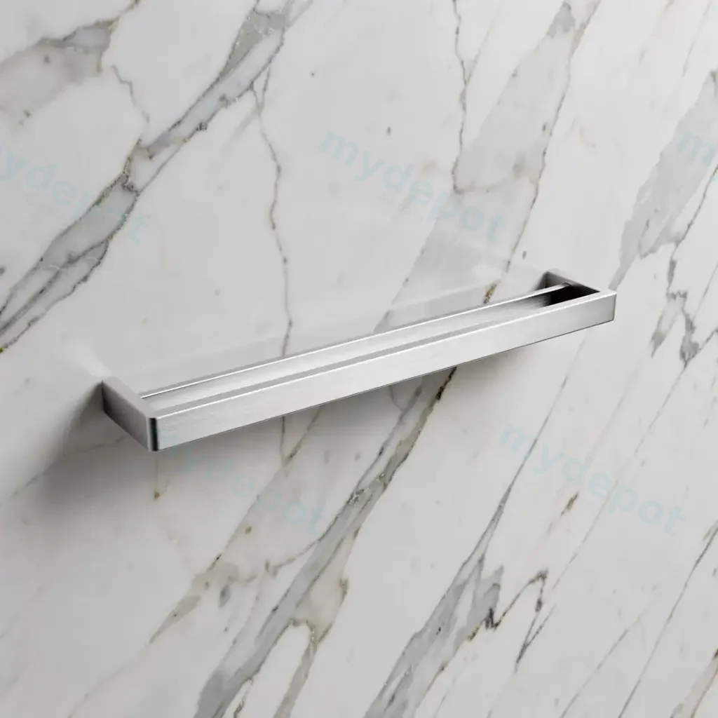Cavallo Chrome Square Double Towel Rail 600mm