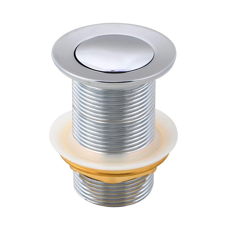 Chrome 32/40mm Solid Brass Basin Pop Up Waste with NO Overflow