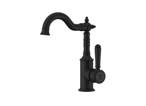 Clasico Basin Mixer in Matt Black
