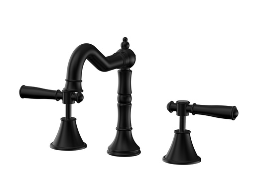 Clasico Basin Set  Matt Black Lead Free