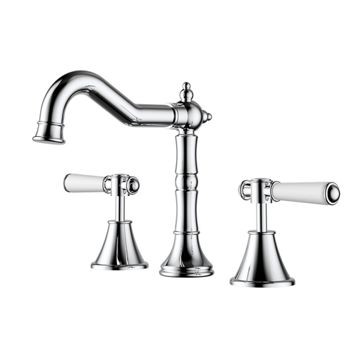 Clasico Basin Set Ceramic Hahdle Chrome Lead Free