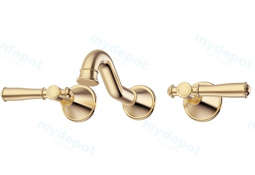 [44293] Clasico Bath Set Brushed Gold Lead Free