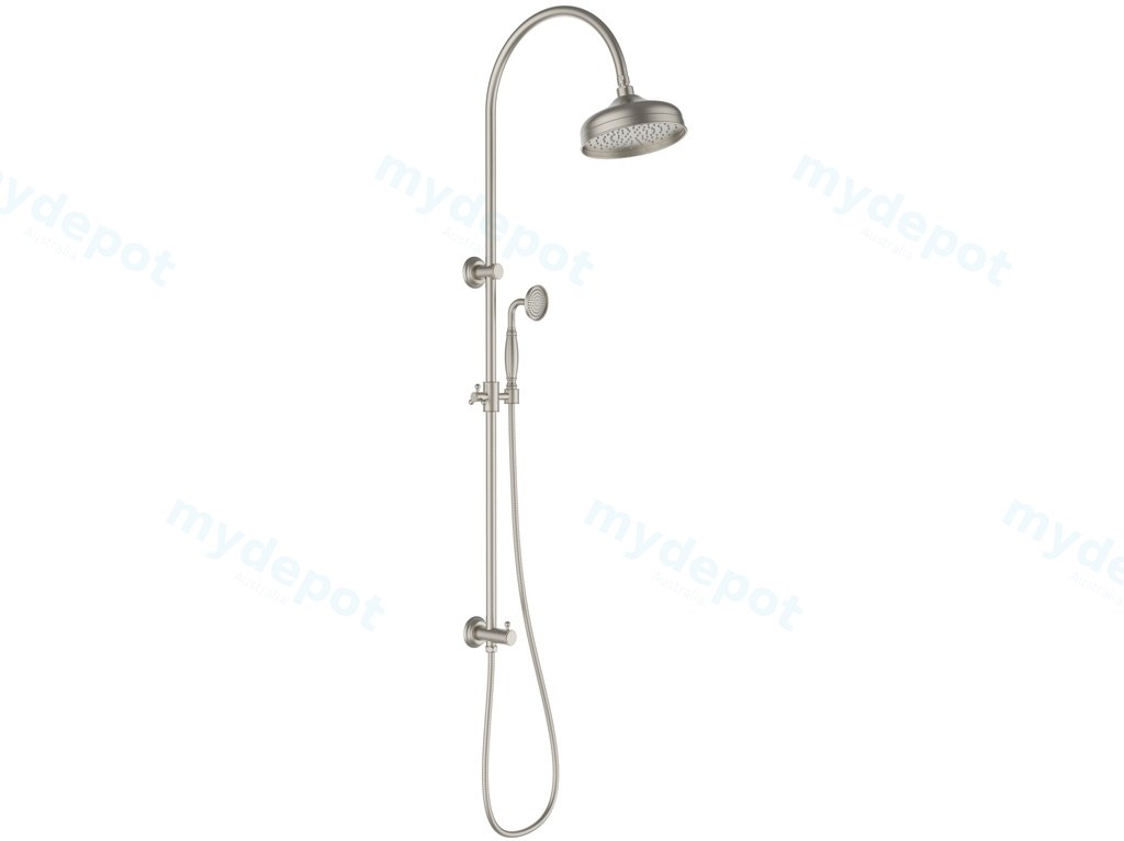 Clasico Combination Shower Set In Brushed Nickel