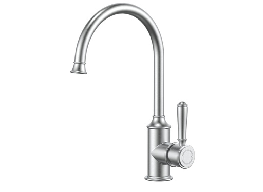 Clasico Gooseneck Sink Mixer in Brushed Nickel
