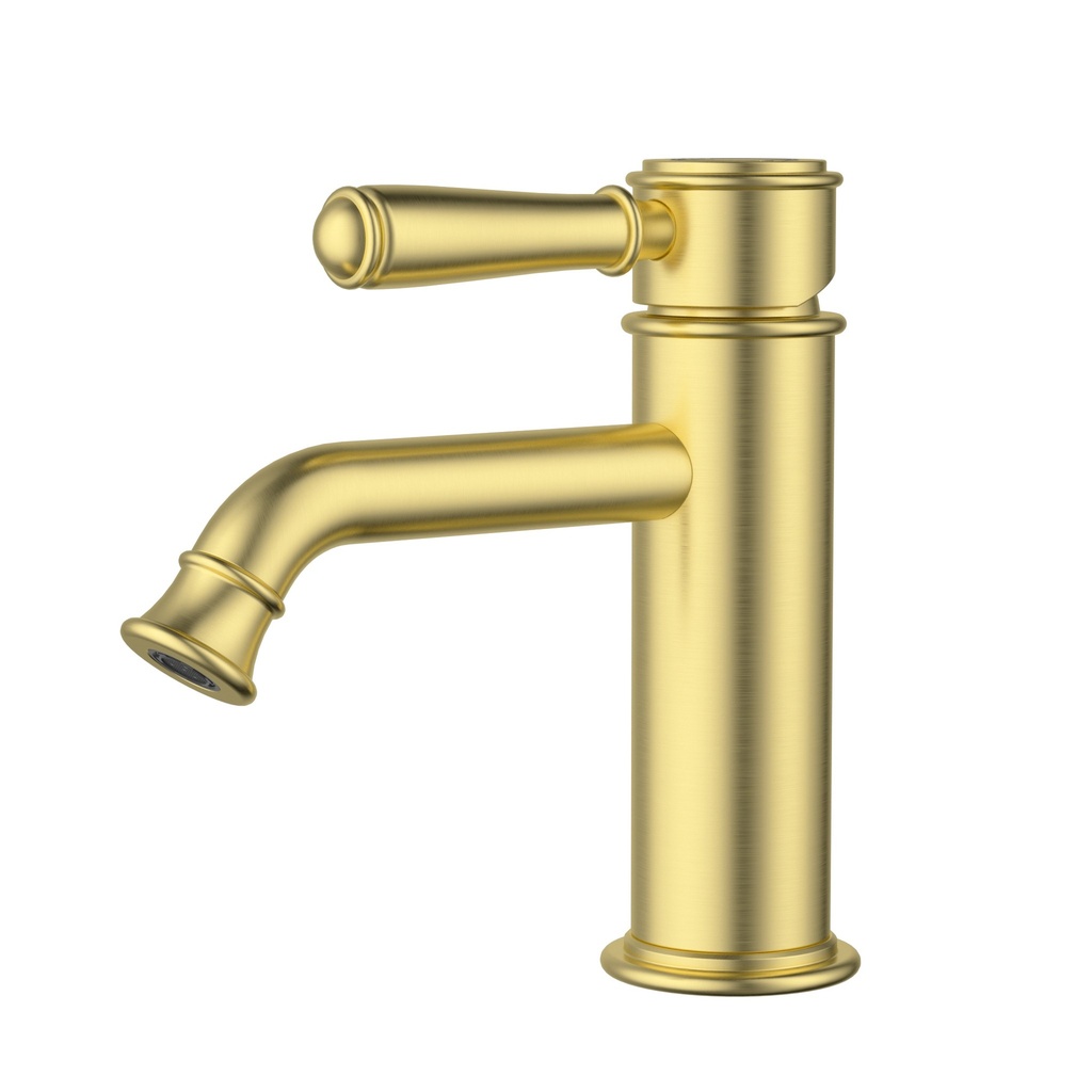 Clasico New Basin Mixer Brushed Gold
