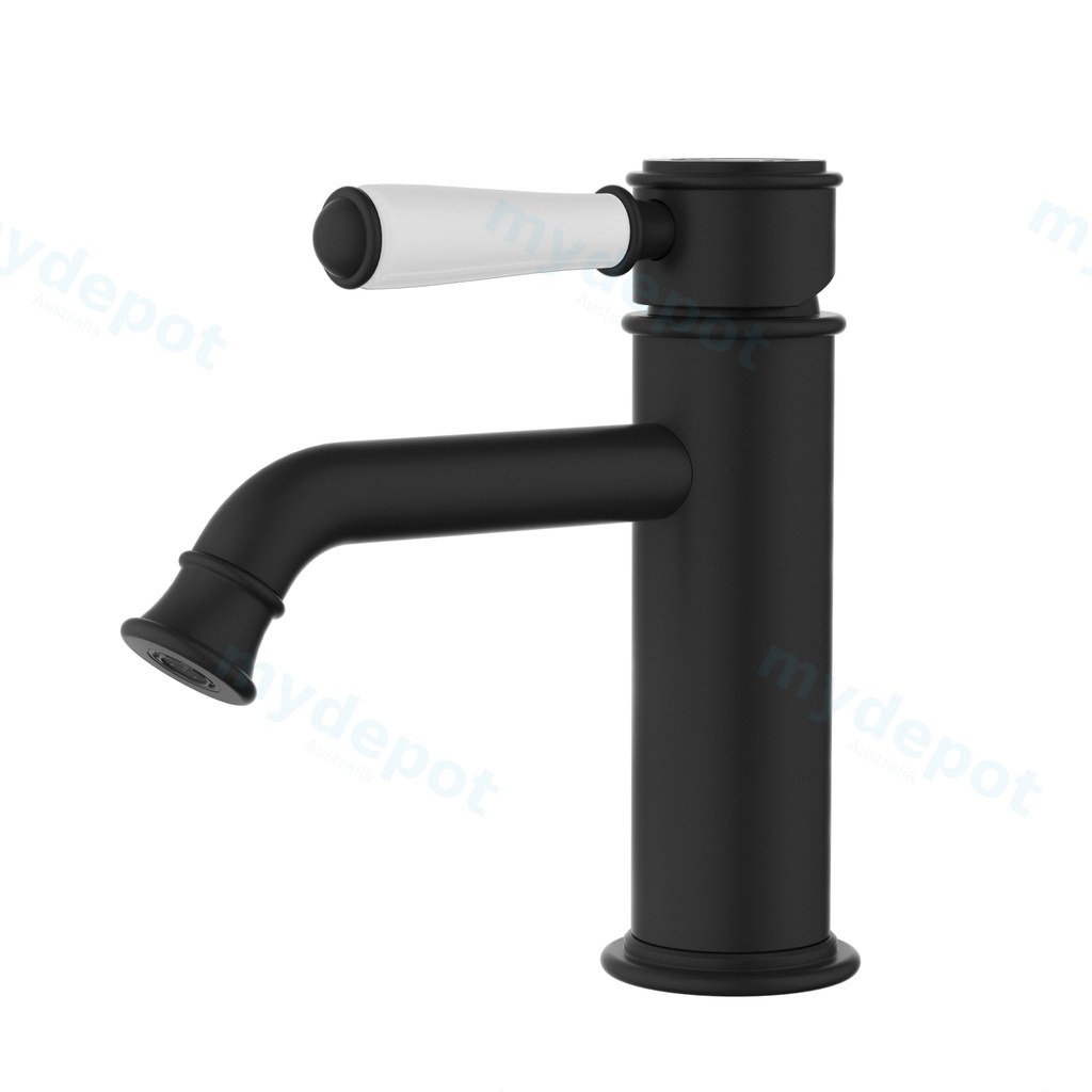 Clasico New Basin Mixer Ceramic Handle Matt Black
