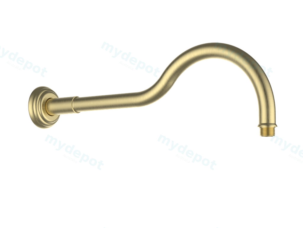 [44376] Clasico Shower Arm In Brushed Gold