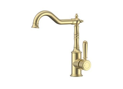 Clasico Sink Mixer in Brushed Gold