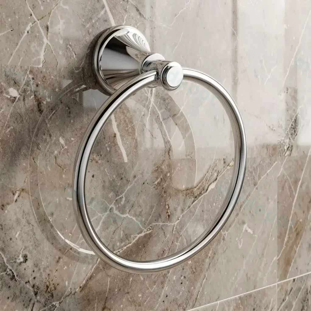 [44183] Clasico Towel Ring Chrome