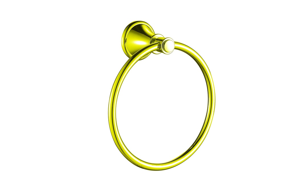 [44204] Clasico Towel Ring in Brushed Gold
