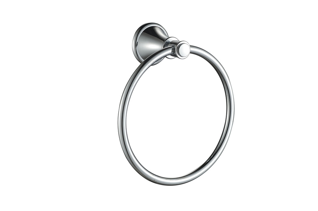 Clasico Towel Ring in Brushed Nickel