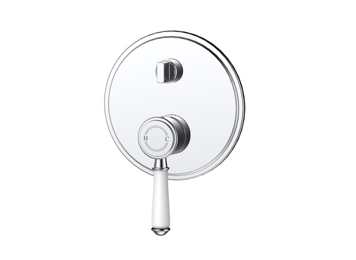 Clasico Wall Diverter Mixer Trim Kits Ceramic handle Chrome