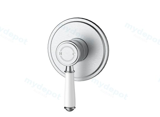 [44268] Clasico Wall Mixer Trim Kits Ceramic handle in Brushed Nickel