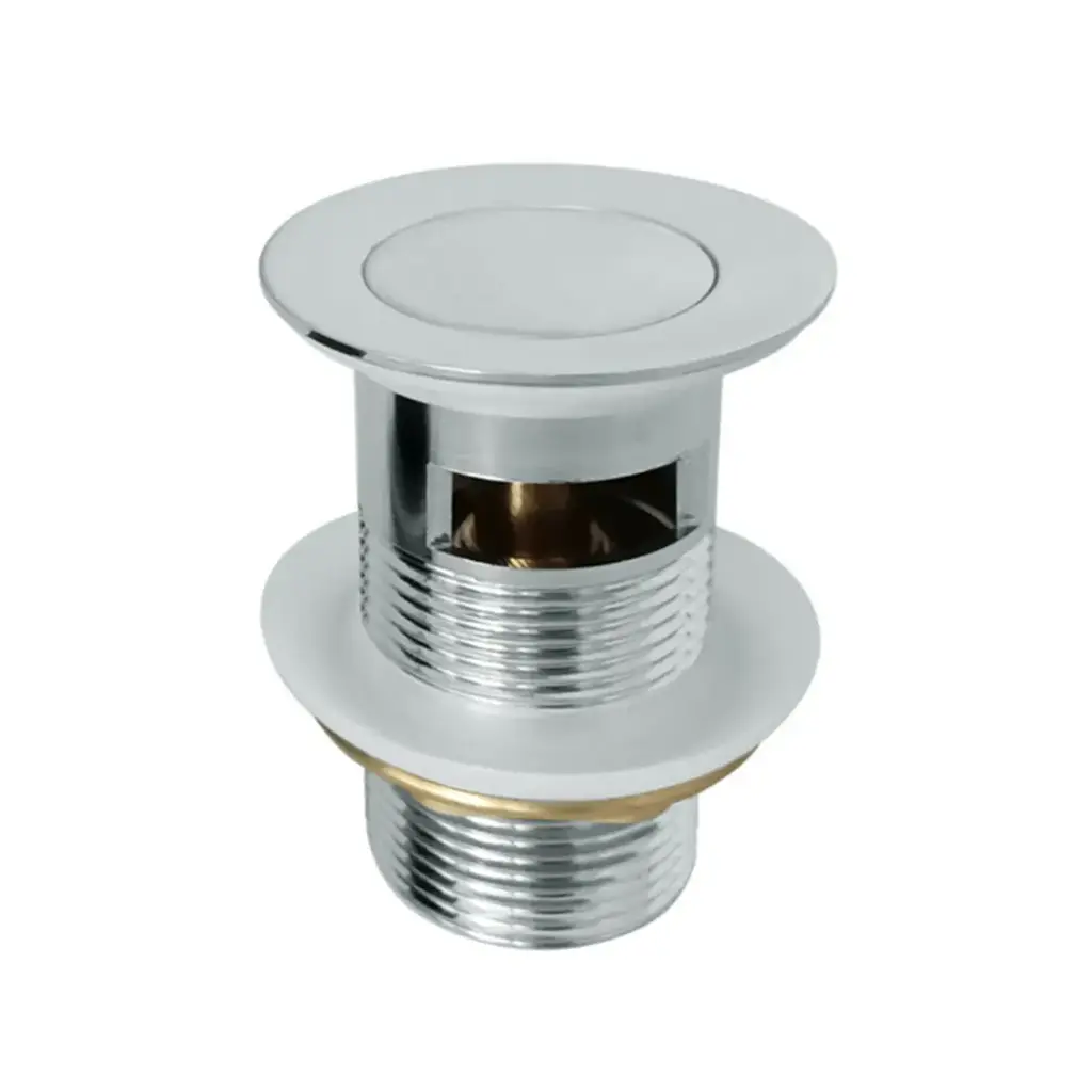 [70068/SPW32C] Coco Chrome 32mm Solid Pop Up Waste With Overflow Plug Waste