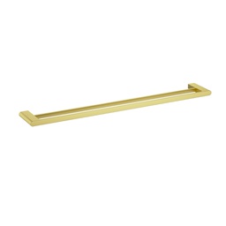 Cora  Double Towel Rail 800mm Brushed Gold