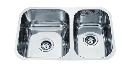 Cora Double Bowl Undermount Sink 695 x 450mm(304 Stainless Steel)