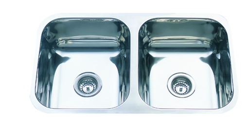 [43120] Cora Double Bowl Undermount Sink 780 x 445mm(304 Stainless Steel)