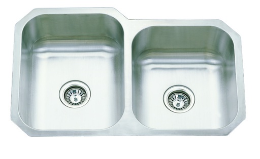 Cora Double Bowl Undermount Sink 808 x 490mm(304 Stainless Steel)