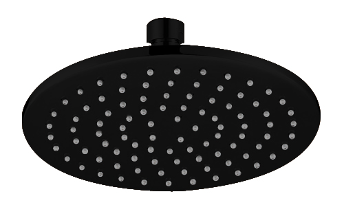 [43981] Cora Round Brass Shower Head 200 mm(Matt Black)