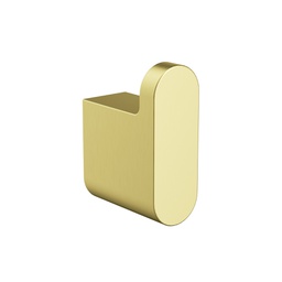 [44569] Cora Round Cornered Rectangle Robe Hook Brushed Gold
