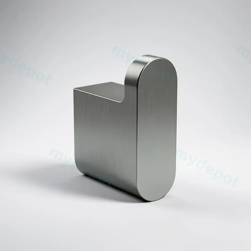 [44571] Cora Round Cornered Rectangle Robe Hook Gun Metal