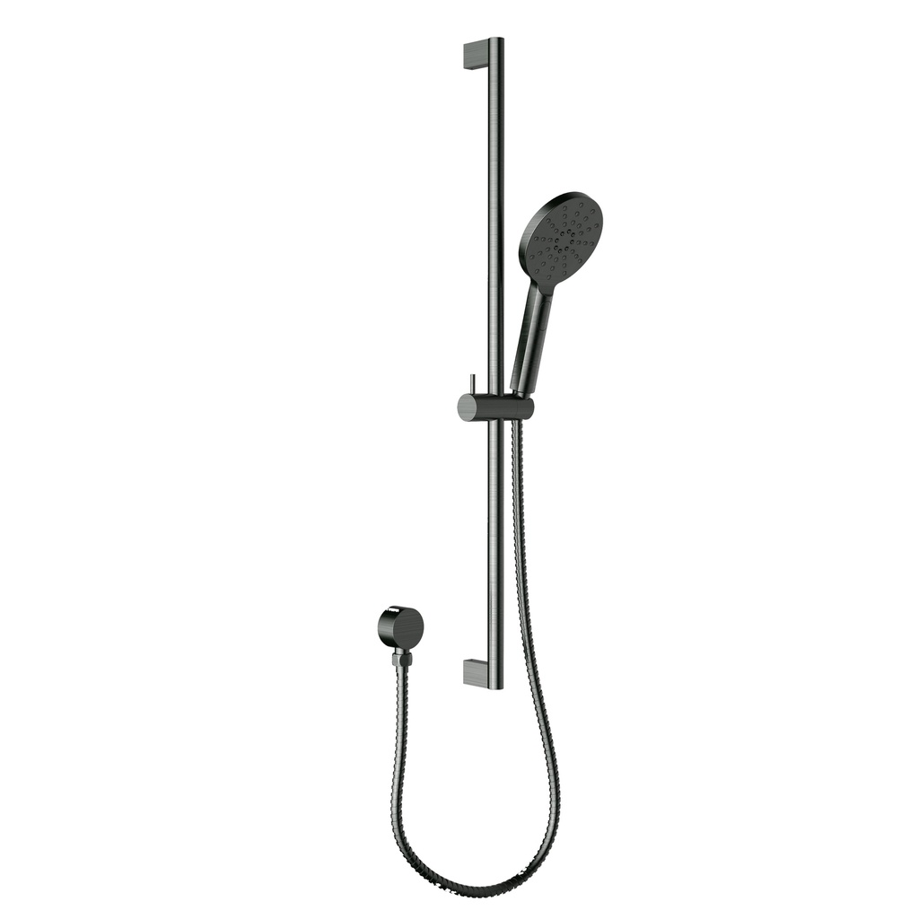 [44068] Cora Round Sliding Shower Set(Gunmetal)