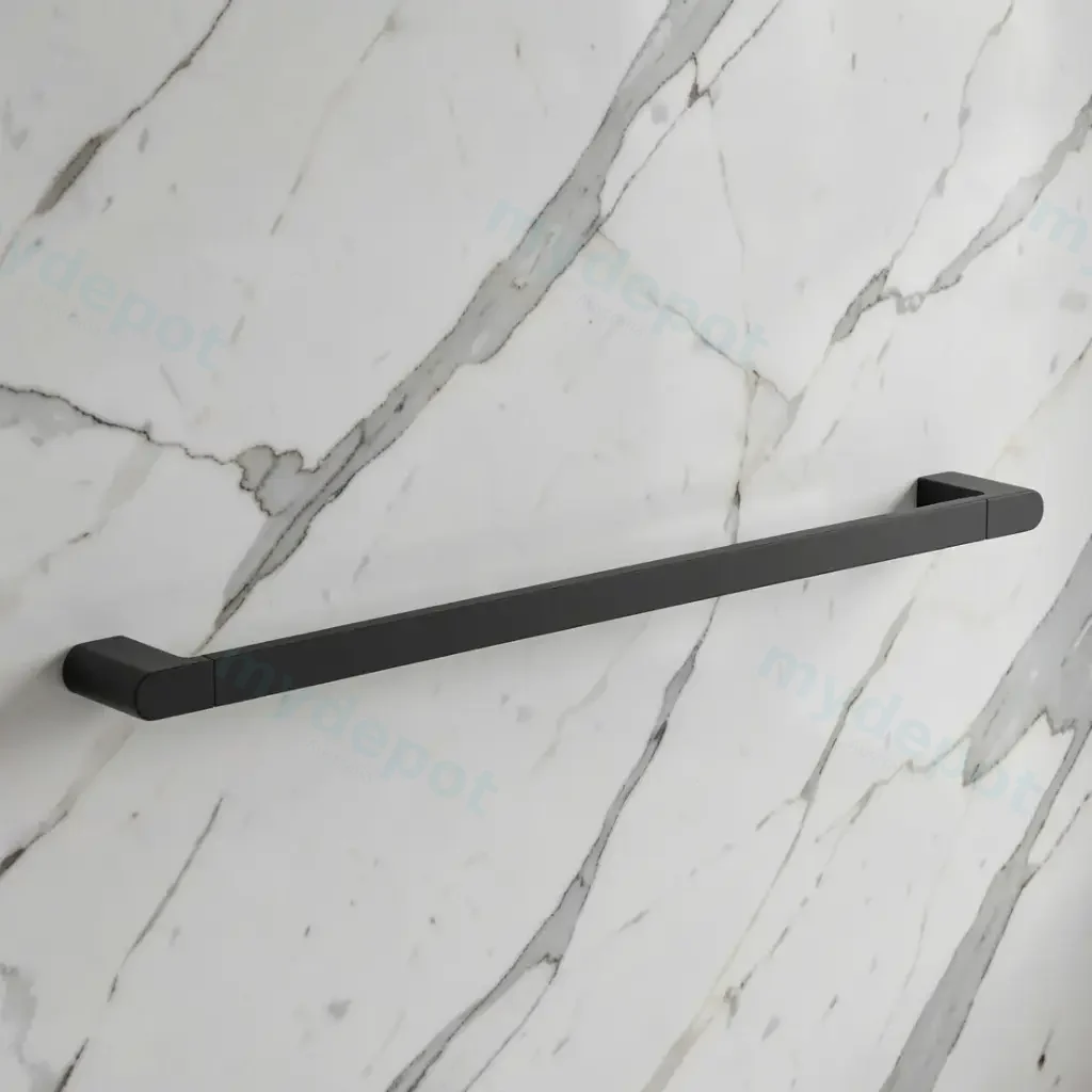 Cora Single Towel Rail 600 mm(Matt Black)